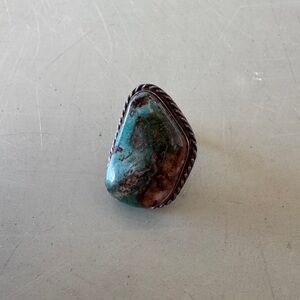 Vintage Sterling Silver Turquoise Ring